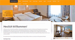 Desktop Screenshot of pensionmarthagrein.at